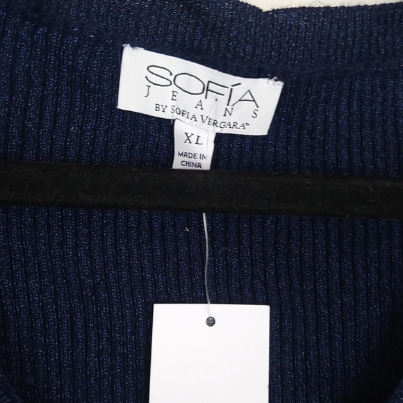 New Ribbed Sparkly Knit V Neck Cold Shoulder Stretchy Sweater Top - Picture 6 of 14